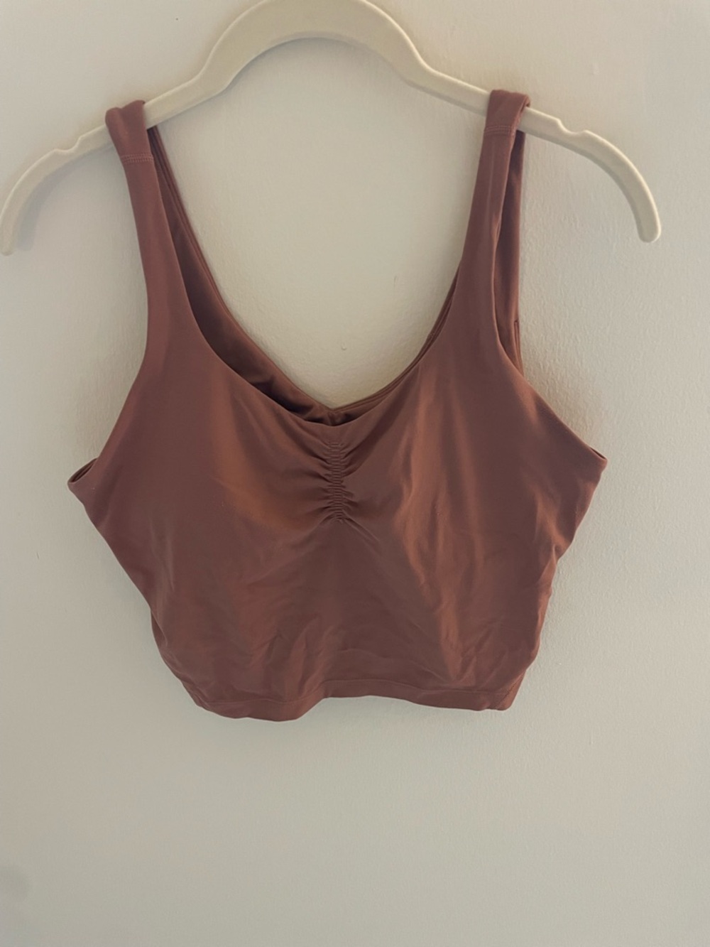 Lululemon Align Cropped Ruched Tank Top - Brown